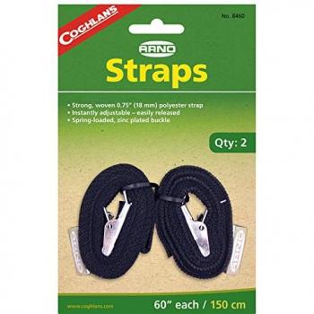 Coghlan's Arno Riemen 60 Zoll, Schwarz, 2 Stück