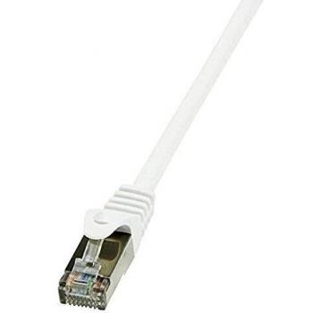 LogiLink Patchkabel, Kat. 6, F/UTP, 0,5 m, weiß