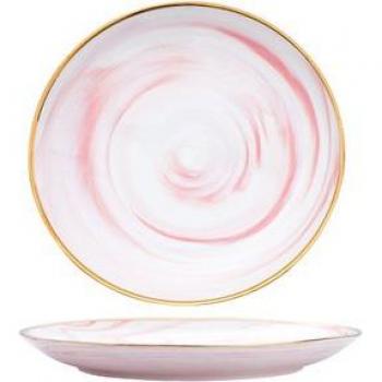 Gold Marble Glow Porcelain Plate Set