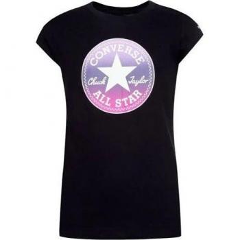 Kortärmad T-shirt för barn Converse Chuck Patch GFX Svart