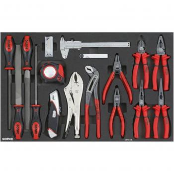 Insert pour chariot à outils SONIC 601802 - Ensemble de pinces 18 pièces