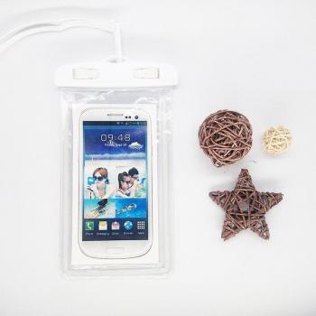 Funda impermeable para teléfono, bolsa luminosa para natación, compatible con XiaoMi, iPhone y Samsung
