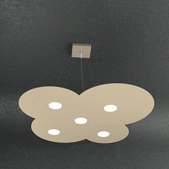 Applique modulo led integrato top light four squares 1162 ag led 2900lm lampada parete moderna, colore nero