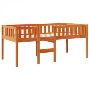 VIDAXL Letto Bambini senza Materasso Marrone Cera 90x190 cm Legno Pino 486865
