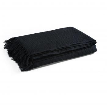 Colcha Elite Home Collection - 254 x 380 cm, 100% algodón, color negro