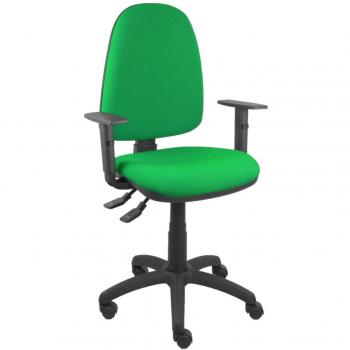 Sedia Asincrona Ayna S Verde Parquet con Braccioli e Ruote