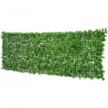 Outsunny Künstliche Hecke Sichtschutzhecke Terrasse Wanddekoration Hellgrün
