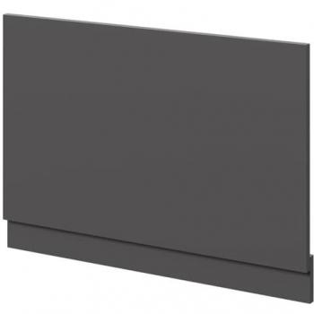 Carlo 800mm End Bath Panel | Matt Cement MDF with Plinth