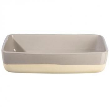 ASA SELECTION Auflaufform GRANDE, B 28,5 x T 20 cm, Beige, Creme, Steingut