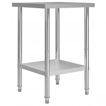 Bancada de Cozinha 60x60 cm Aço Inox vidaXL