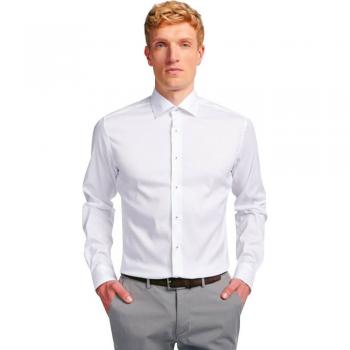 ETERNA Mode GmbH SLIM FIT Performance Shirt in weiß unifarben - weiß - male - Size: 43