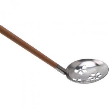 Holzgriff Wok Spachtel aus 304 Edelstahl