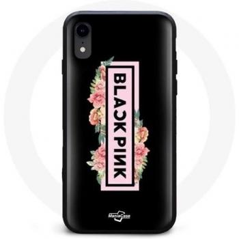 Blackpink Logo Case for iPhone XS Max - Black and Pink