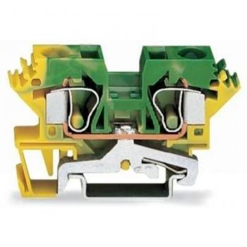 Ground Terminal Block 2-Wire PE 10mm² Yellow-Green