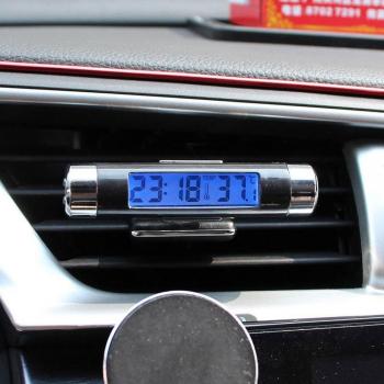 Auto LCD Uhr Thermometer blau beleuchtet
