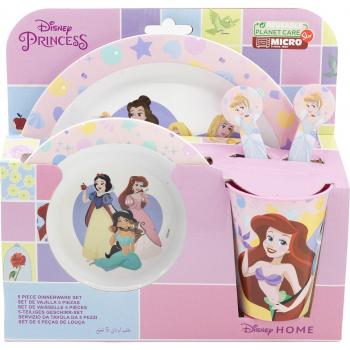 Vajilla Infantil Disney Princesas 5 Piezas - Libre de BPA