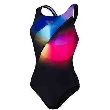 Speedo Bañador Placement Digital Powerback mujer