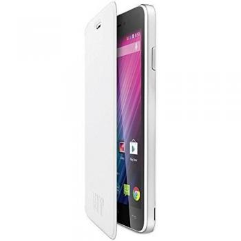 Funda para teléfono móvil de 7,3 cm x 14,3 cm x 2 mm con estilo de funda de libro en color blanco