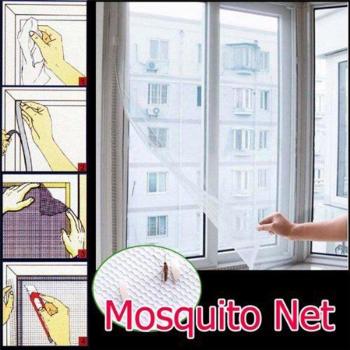 Premium 150x130cm White Door Curtain Mesh Screen