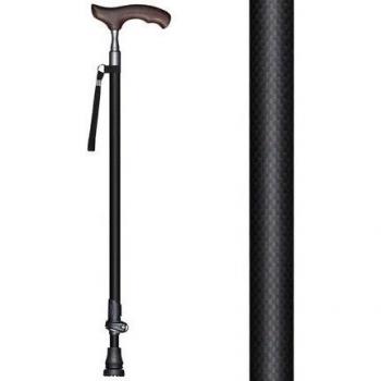 Adjustable Lightweight Carbon Fiber Walking Cane for Seniors with T-Handle and Quick Lock