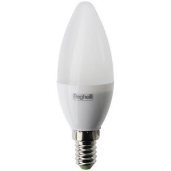 BEGHELLI LAMP. LED OLIVA 7W E14 6500K 4p Lite Led 6 Oliva 50W E14 conf. blister 4pz