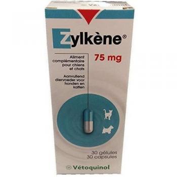 Zylkene tranquilizante natural para perros y gatos - 30 cápsulas de 225 mg para perros de 10 a 30 kg