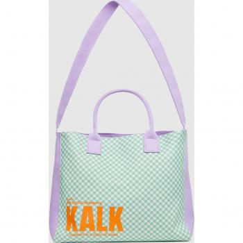 Bolso de playa Marea con estampado vichy y dos asas