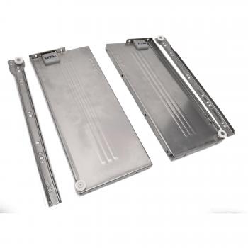 Metabox Silver 150mm Drawer Sides & Roller Pack (H=150mm, L=300mm)