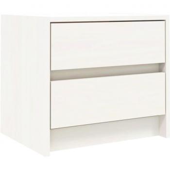 Mesita Pino Blanco Maison Exclusive 40x31x35,5 cm