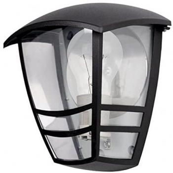 Farol Aplique Exterior Aluminio Negro FABRILAMP