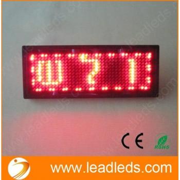 11x33 Dots Red LED Badge for Hebrew and Russian