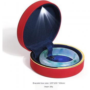 Illuminated Velvet Ring Box for Engagement and Wedding