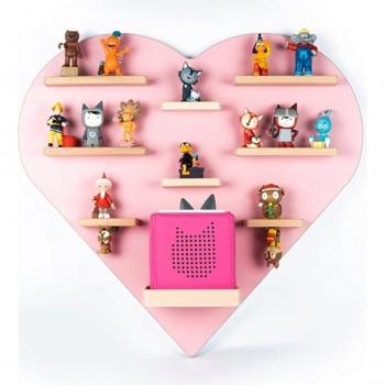 BOARTI Holz Herz Kinder Regal Toniebox Figuren Wandregal Tonies Musikbox