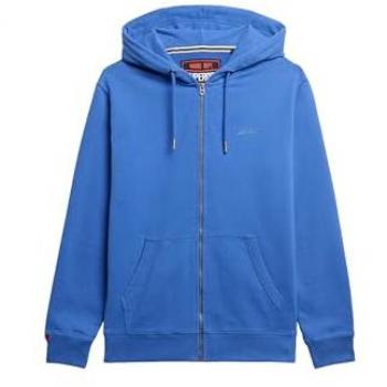 Felpa Superdry Logo Essential Zippata blu 2XL