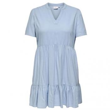 ONLY CARMAKOMA Kurzkleid CARTIRI-CARO mit V-Ausschnitt