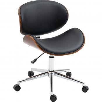Chaise Pivotante en Bois de Peuplier Vinsetto