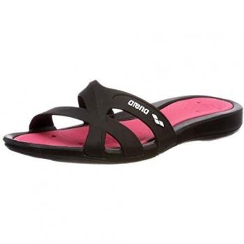 Sandales de Piscine Arena Athena, Femmes, Rose Black Fuchsia, 42 EU