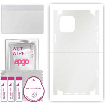 Funda Adhesiva Completa para iPhone 12 Pro, Patrón Mate Transparente - Compatible con Parte Trasera y Laterales