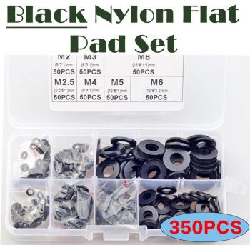 Nylon Ringdichtungsset, 350er Packung, M2 bis M8