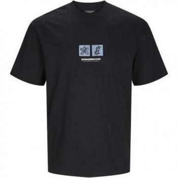 Camiseta de Hombre Jack & Jones con Logo Lateral - Color Negro