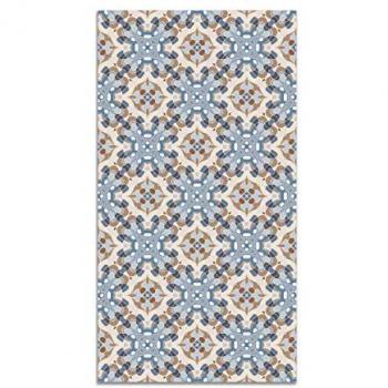 Tapis Tuile Vinyle Bleu 120x170