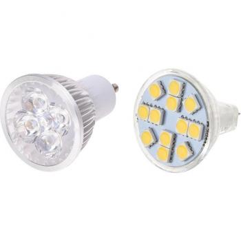 Warm White MR11 G4 LED Spot Light Bulb 2 Pcs 3000K-3500K