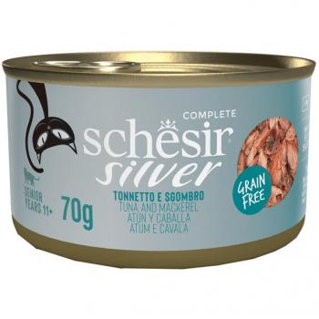 Schesir Senior Thunfisch-Makrelen-Mix 12 x 70 g