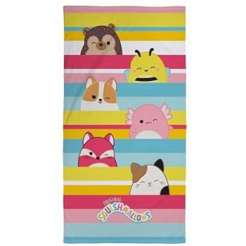 Squishmallows Striped Cotton Towel