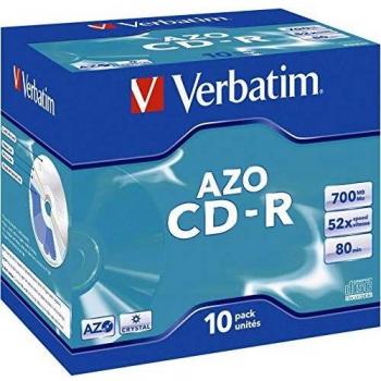 Verbatim 700 Mo 52x Imprintable CD-R, boîte de 10