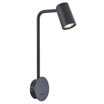 Aplique Sal 1 Luz GU10 Negro