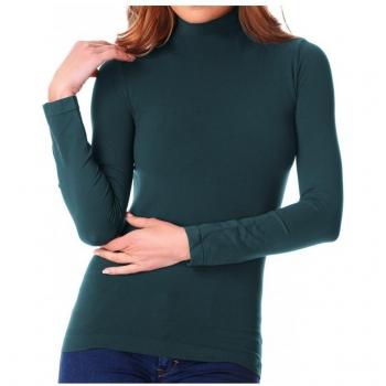 Felpa Interior Camiseta Mediano Cuello Verde M-L