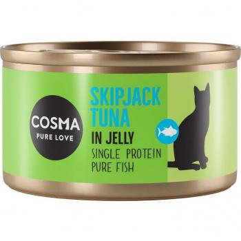 Lot 24x85g Cosma Original en gelée thon Skipjack - Pâtée pour chat