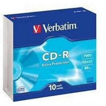 CD-R VERBATIM 700MB 52X CAJA SLIM 10U