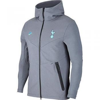 Nike THFC MNSW TCH PCK Hoodie FZ CL Sweatshirt à Capuche Homme, Gris/Bleu